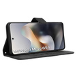 Klopové pouzdro pro Motorola Moto G56 5G, Crazy Horse Wallet, černé