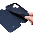 Pouzdro Dux Ducis pro iPhone 17, Skin Pro, s klopou, s přihrádkou na karty, tmavě modré