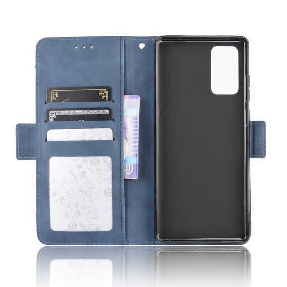 Klopové pouzdro pro Samsung Galaxy S20 FE, Card Slot, modré