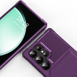Pouzdro pro Samsung Galaxy S24 Ultra, Card Holder Kickstand, fialové
