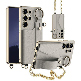 Pouzdro pro Samsung Galaxy S25 Ultra, GKK Leather, černé