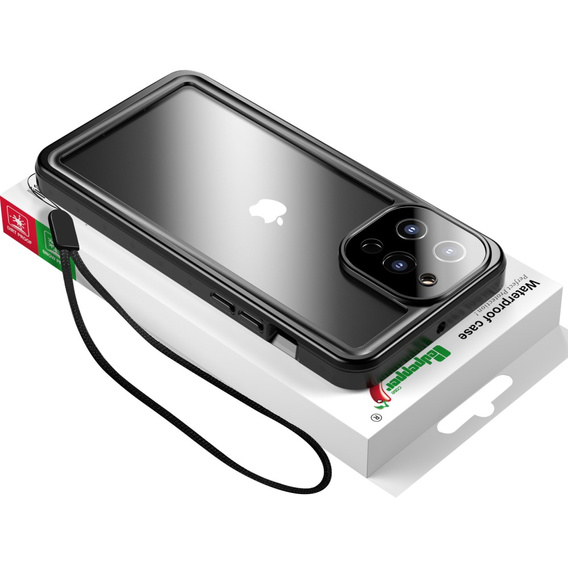 Vodotěsné pouzdro IP68 pro iPhone 13 Pro Max, Redpepper Pro, černé