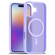 Pouzdro Matt pro iPhone 17, pro MagSafe, průsvitně fialové