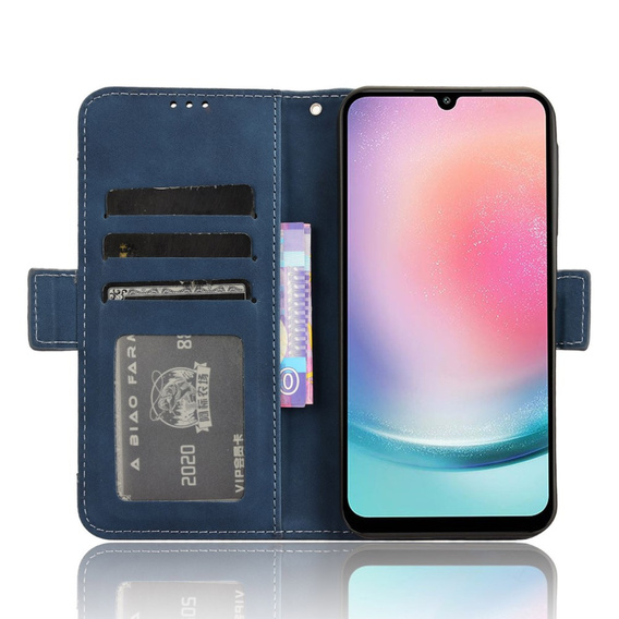 Klopové pouzdro pro Samsung Galaxy A25 5G, Card Slot, modré