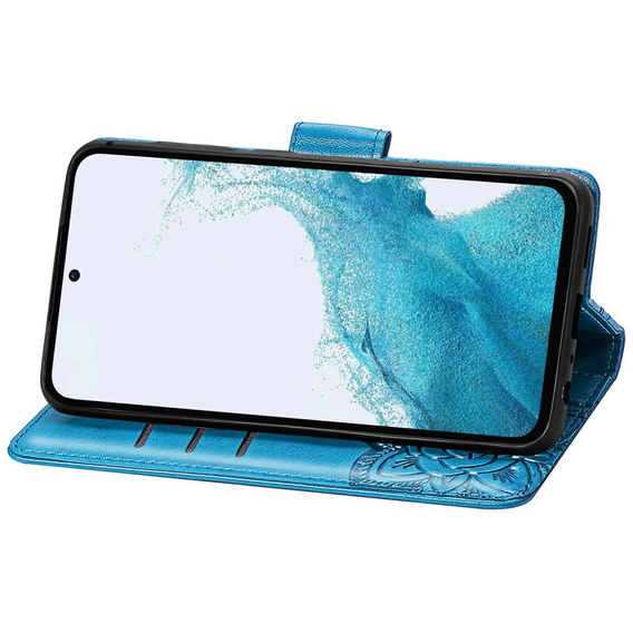 Klopové pouzdro pro Samsung Galaxy A56, Butterfly, modré