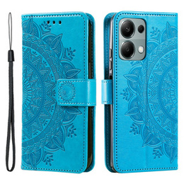 Klopové pouzdro pro Xiaomi Redmi Note 13 Pro 4G / Xiaomi Redmi Note 14S / Xiaomi Poco M6 Pro 4G, Mandala, modré