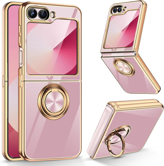 Pouzdro pro Samsung Galaxy Z Flip7 FE / Z Flip6, Electro Ring, fialové