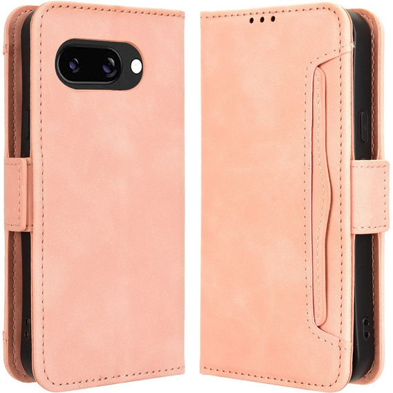 Klopové pouzdro pro Google Pixel 9A, Card Slot, růžové