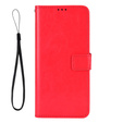 Klopové pouzdro pro Xiaomi Redmi Note 13 Pro 5G, Crazy Horse Wallet, červené