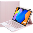 Pouzdro s dotykovou klávesnicí Bluetooth pro Lenovo Idea Tab 11" 2025 TB336FU TB336ZU, růžové