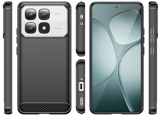Pouzdro pro Xiaomi 14T Pro, Carbon, černé