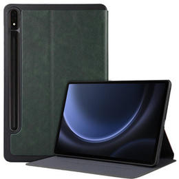Pouzdro pro Samsung Galaxy Tab S9 FE+ Plus, Smartcase s prostorem pro stylus, zelené