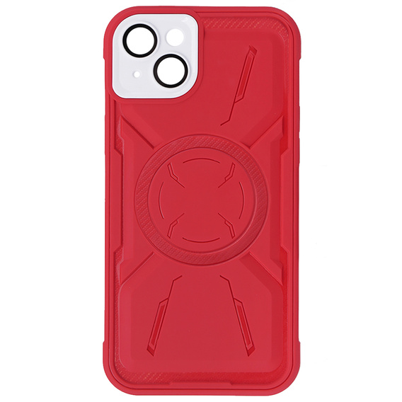 Pouzdro pro iPhone 15, ERBORD Armor Mag, červené