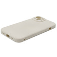 Pouzdro pro iPhone 15 Plus, Silicone Lite, béžové