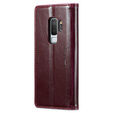 CASEME flipové pouzdro pro Samsung Galaxy S9+ Plus, Waxy Textured, červené