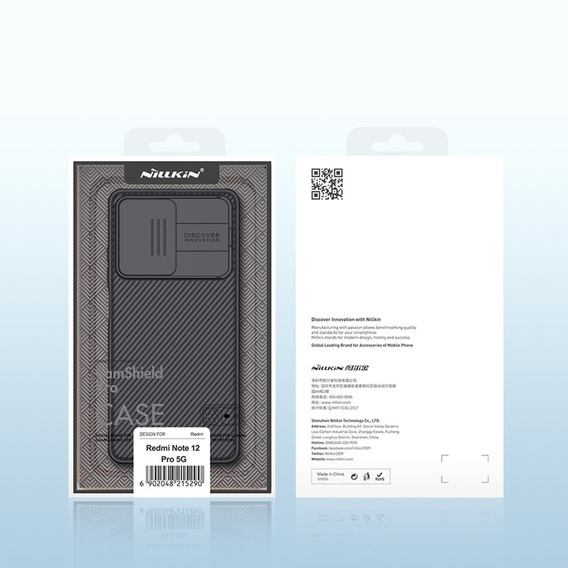 Pouzdro pro Xiaomi Poco X5 Pro 5G, obrněné Nillkin, CamShield Pro, černé