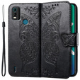 Klopové pouzdro pro Nokia C21 Plus, Butterfly, černé