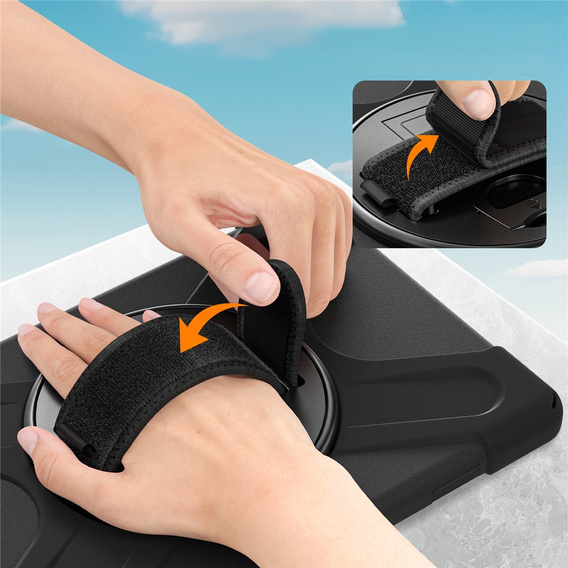 Pevné pouzdro s podstavcem a ramenním popruhem pro Samsung Galaxy Tab A11+