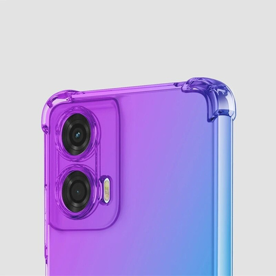 Pouzdro pro Motorola Moto G85, Gradient Dropproof, Fialová / modrá