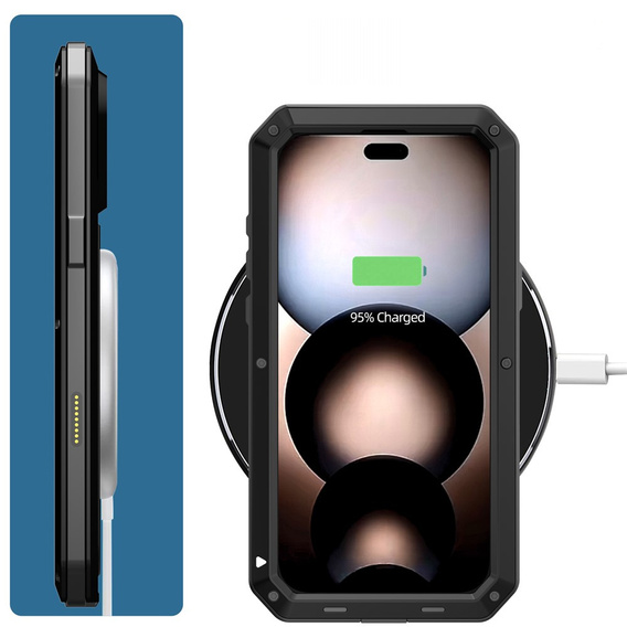 Pevné pouzdro s integrovaným tvrzeným sklem pro iPhone 17 Pro Max