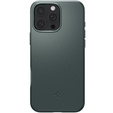 Pouzdro Spigen pro iPhone 16 Pro, Thin Fit Mag, zelené + 9H tvrzené sklo