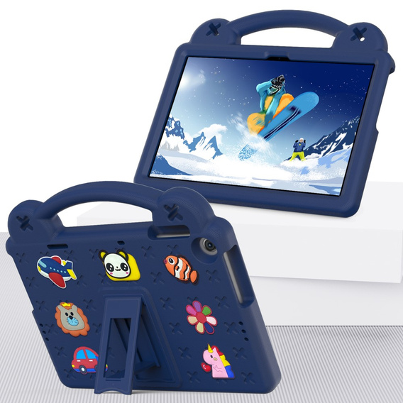 Dětské pouzdro pro Lenovo Tab M10 10.1 Gen 3 TB-328FU/TB-328XU, Cute Patterns, se stojánkem, námořnicky modré