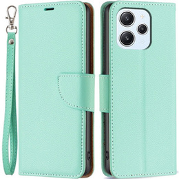 Klopové pouzdro pro Xiaomi Redmi 12 4G, Wallet Litchi Magnet, zelené