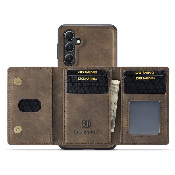 Pouzdro pro Samsung Galaxy A56 5G, DG.MING 2in1, káva