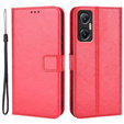 Klopové pouzdro pro Infinix Hot 20 5G, Crazy Horse Wallet, červené