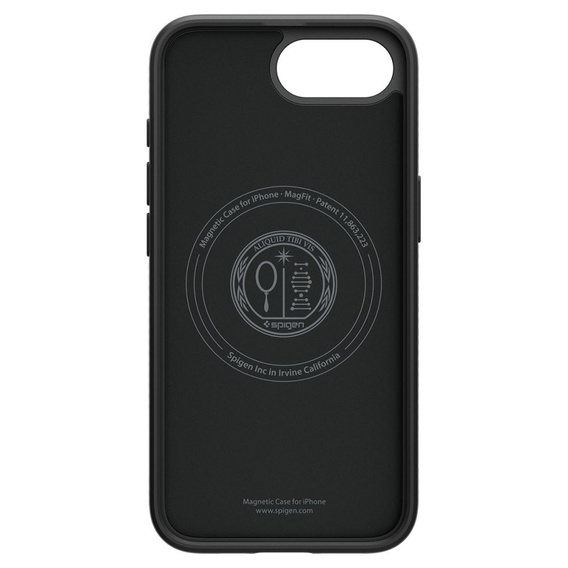 Pouzdro Spigen pro iPhone 16E, Liquid Air, černé + 9H tvrzené sklo