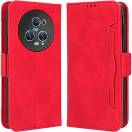 Klopové pouzdro pro Honor Magic 5 Pro 5G, Card Slot, červené