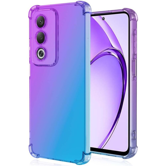 Pouzdro pro Oppo A80, Gradient Dropproof, Fialová / modrá
