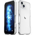 Pouzdro LUPHIE pro iPhone 14, Armor Bumper, stříbrné