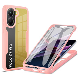 Pouzdro pro Xiaomi Poco X7 Pro 5G, Shockproof, s fólií, růžové