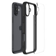 Pouzdro Spigen pro iPhone 16 Plus, Ultra Hybrid, černé + 9H tvrzené sklo
