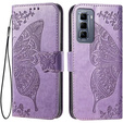 Klopové pouzdro pro Infinix Hot 50 Pro+ 4G, Butterfly, fialové