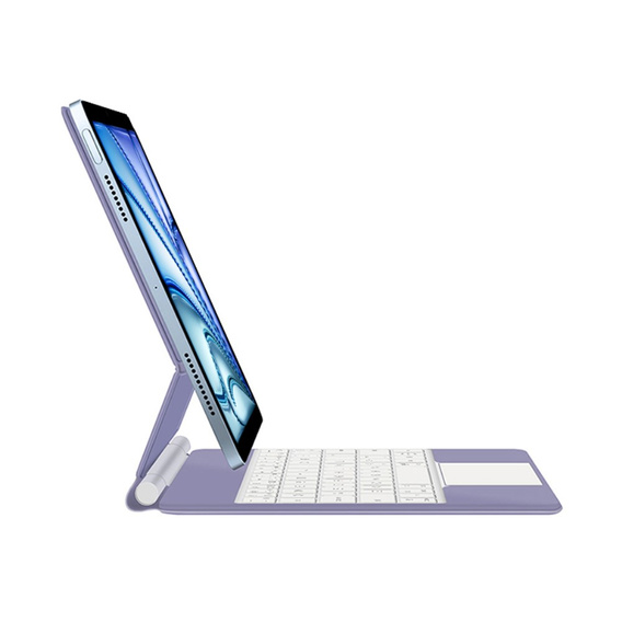 Pouzdro s klávesnicí pro iPad Air 13" 2024, Magnetic Keyboard Touchpad, fialové