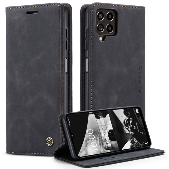 Pouzdro CASEME pro Samsung Galaxy M33 5G, Leather Wallet Case, černé