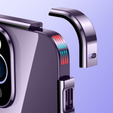 Pouzdro pro iPhone 14 Pro Max, Magnetic Dual Glass, fialové