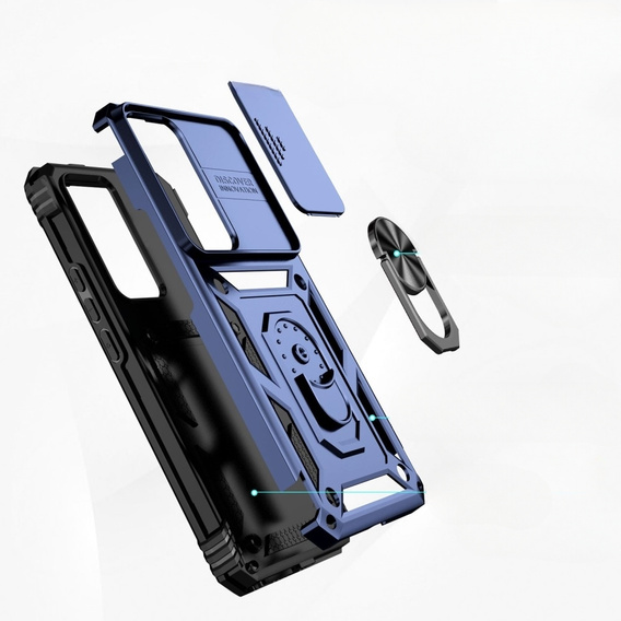 Pouzdro pro Xiaomi 12T 5G / 12T Pro 5G, CamShield Slide, námořnicky modré