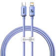 Baseus kabel Crystal Shine USB-C – Lightning 1,2 m 20 W pro zařízení Apple (Lightning)