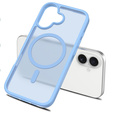 Matné pouzdro pro iPhone 17, pro MagSafe, průsvitně modré