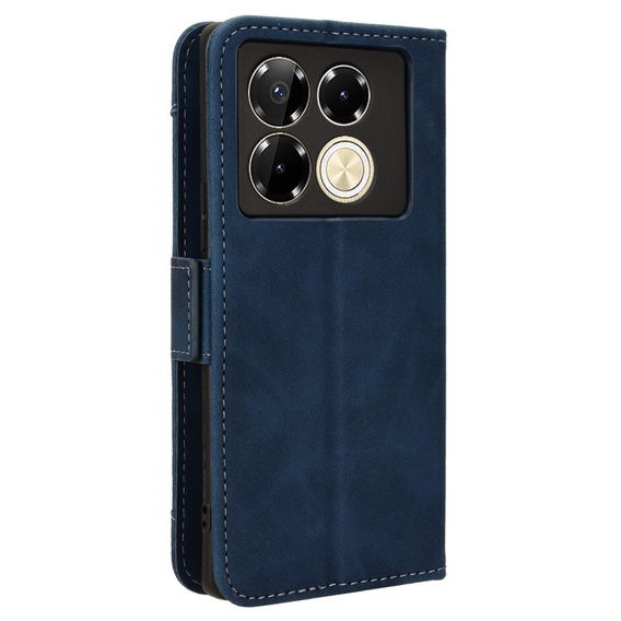 Klopové pouzdro pro Infinix Note 40 Pro Plus, Card Slot, námořnicky modré
