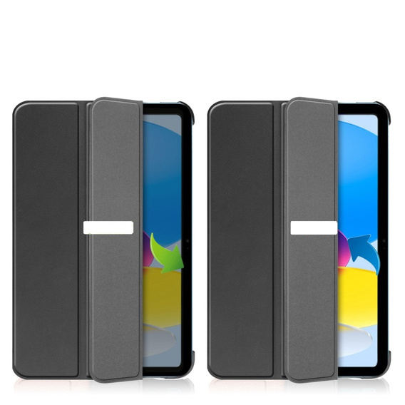 Pouzdro pro iPad 10.9 2022 10 Gen, Smartcase s prostorem pro stylus, černé