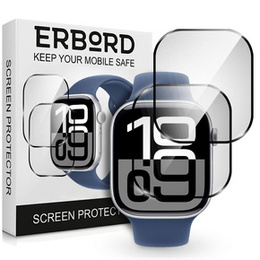 2x hybridní sklo ERBORD pro Apple Watch 10/11 42mm