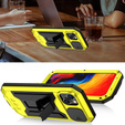 Pouzdro pro iPhone 14, R-JUST CamShield Slide, pancéřované, žluté / černé