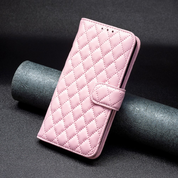 Klopové pouzdro pro Samsung Galaxy A56, Wallet, BINFEN COLOR, růžové