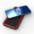 Pouzdro Love Mei pro Samsung Galaxy A34 5G, armored with glass, červené