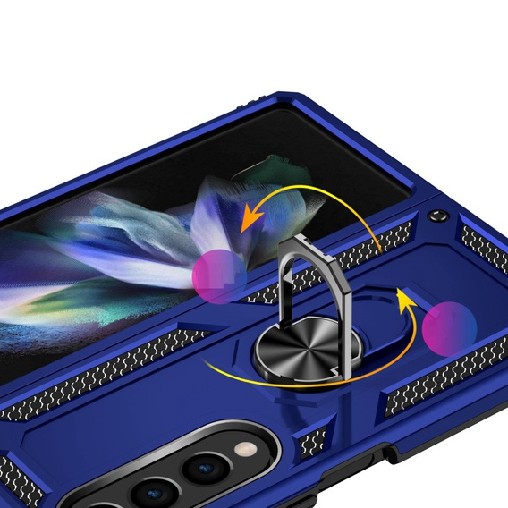 Pancéřové pouzdro pro Samsung Galaxy Z Fold 4 5G, Nox Case Ring, modré