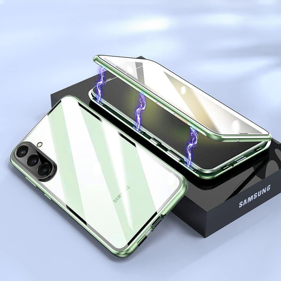 Pouzdro pro Samsung Galaxy A26, Magnetic Dual Glass, zelené